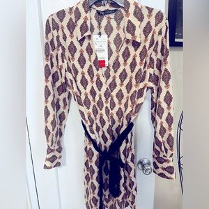 Zara Printed Shirt Dress